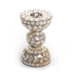 Mabkhar en nacre avec boîte en acrylique bocaux à bougies décor à la maison ensemble de Mabkhar en nacre avec boîte en acrylique bougeoirs - Product Image 5