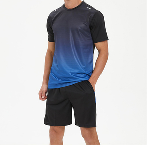 Camisas de gimnasio de secado rápido para hombre, conjunto de joggers, ropa de Fitness, camiseta de compresión muscular combinada, diseño en blanco, ropa de sublimación - Product Image 3