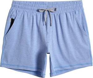 กางเกงขาสั้นผู้ชายผ้าเฟรนช์เทอร์รี่คุณภาพดี หนักแน่น 100% ผ้าฝ้าย แห้งเร็ว สไตล์ลำลอง ลายเรียบ สำหรับฤดูร้อน เหมาะกับการสวมใส่แบบสตรีทแวร์ - Product Image 1