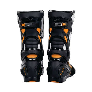 Bottes de moto en cuir imperméables et respirantes à embout en acier pour hommes - Chaussures de moto de course de haute qualité à prix avantageux - Product Image 5