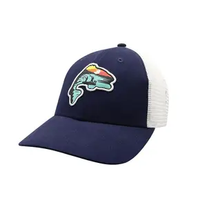 Wholesale Unisex Adjustable Cotton Sports Caps / Customized Logo Printed Panel Fitted Plain Baseball Trucker Hats