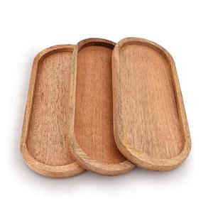 Amazing Design Enamel Printed <b>Large</b> Rectangular Wooden Serving Tray Latest Mango Wood <b>Plate</b> for Home Office Kitchen Use - Product Image 5