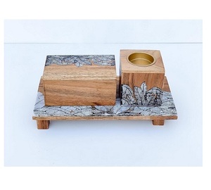 Porte-encens en bois de bambou pour la décoration intérieure Porte-encens pour bâtons - Product Image 6