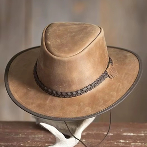 Export Quality Leather <b>Derby</b> <b>Hat</b> stylish Durable Handcrafted Classic Western <b>Cowboy</b> <b>Hat</b> for Men Women Perfect for All Season - Product Image 1