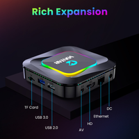 TV Box pintar kualitas tinggi, dengan Android 13 4K VONTAR R3 BT5.0 2 + 16GB 4 + 32GB