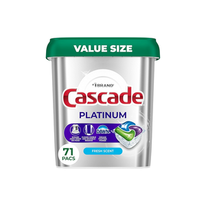 Cápsulas para Lavavajillas Cascade Platinum, Detergente para Lavavajillas, Jabón para Platos, Aroma Fresco, 71 Unidades - Product Image 6