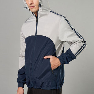 Chaquetas para Hombre de Diseño Personalizado Hechas en Fábrica, con Bloques de Color, Cuello Alto, Estilo Urbano, Impermeables, Resistentes al Viento y Transpirables - Product Image 3