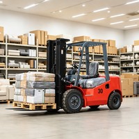 Chariot élévateur diesel tout-terrain LEITENG 3,5 tonnes 4x4, chariot élévateur lourd pour la logistique des conteneurs et la manutention industrielle