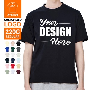 Zytshirt ผ้าฝ้าย100% unisex เสื้อยืด220 GSM หลวมพอดีกับโลโก้ที่กำหนดเองสำหรับสตรีทสวมใส่ฮิปฮอป - Product Image 1