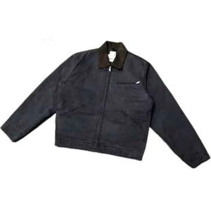 Chaqueta Bomber de Lona Tejida Vintage Personalizada para Hombre, Ropa de Trabajo de Invierno Estilo Detroit, Talla Grande, Ecológica, de Secado Rápido, al por Mayor - Product Image 6