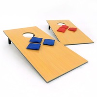 Jeu de lancer de sacs en bois HRM avec motif en relief, pour les 5 ans et plus, jouet de sport d'extérieur unisexe avec emballage personnalisable