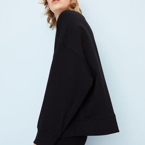 Sweat-shirt basique uni à col rond pour femmes, pull-over pour femmes, sweat-shirt à col rond pour femmes - Product Image 1