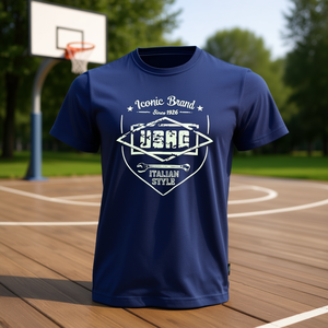 เสื้อยืดวินเทจแขนสั้น Usag สไตล์เรโทร พร้อมอุปกรณ์เสริมรองเท้าบาสเก็ตบอล - Product Image 3