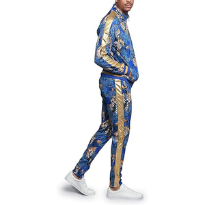 Ensemble de survêtement pour homme en polyester, fermeture éclair intégrale, respirant, léger, décontracté, jogging, tenue de sport, vêtements de sport - Product Image 4