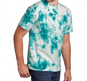 เสื้อยืดแขนสั้นมัดย้อมสำหรับผู้ชายเสื้อยืดคอตตอน unisex ออกแบบได้ตามที่ต้องการ - Product Image 4