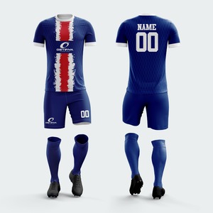 Conjuntos Deportivos de Fútbol de Poliéster con Impresión por Transferencia de Calor, Fabricación Profesional de Uniformes de Fútbol para Equipos - Product Image 3