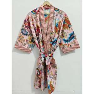 Robes kimono 100% coton, magnifiques robes kimono en coton, peignoir en coton, cadeau de demoiselle d'honneur en coton - Product Image 5