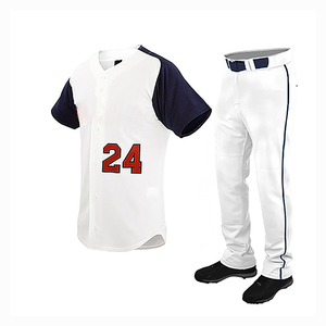 Ensemble maillot et pantalon de baseball pour adultes, meilleur logo personnalisé du fabricant, vêtements de sport respirants à bas prix - Product Image 1