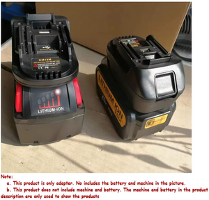 Convertidor de Batería de Litio de 18V con Puerto de Carga USB, Material ABS, para Herramientas Eléctricas Inalámbricas, Adaptador Multimarca para Taladro, Sierra y Soplador - Product Image 2