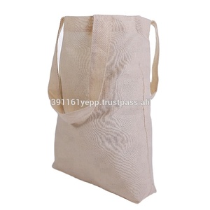 Sac à provisions recyclable en toile de coton avec motif de lettre imprimé de logo personnalisé - Product Image 4