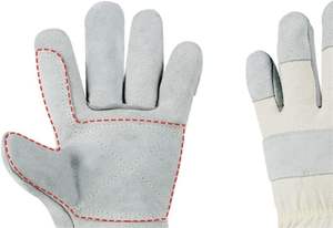Gants de travail flexibles en cuir de vachette avec logo personnalisé Gants de travail de sécurité pour écran tactile Gants de travail à prix de gros - Product Image 5