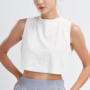 European and American Style Quick-drying Women's Sports tank Top with square Collar and Open <b>Back</b> Yoga t Shirt - Product Image 1