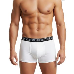 Calzoncillos bóxer de algodón para hombre, Bóxer corto con estampado de logotipo personalizado, 100% algodón, tejido clásico, para adultos, 1000 Uds. - Product Image 2