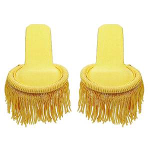 Épaulettes à franges bleues, épaulettes à franges vertes et dorées, style vintage de haute qualité, pour fanfare, brodées, à coudre, garniture à franges - Product Image 6