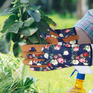 ถุงมือทำสวนหนังนิ่มแบบเต็มนิ้ว ป้องกันมือ ระบายอากาศได้ดี ขายส่ง - Product Image 5