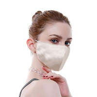 Masques faciaux confortables couleur unie personnalisé nouvelle mode imprimé doux 100% Satin soie unisexe respirant visage bouche masquage
