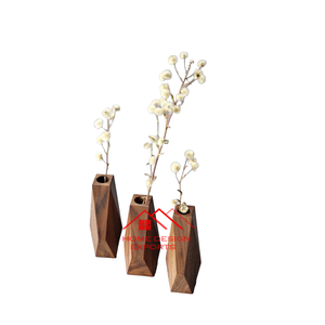 Vente chaude Fait À La Main Conception Pur Haute Qualité Vase À Fleurs En Bois De Luxe Maison Hôtel Décor Vase Au Prix De Gros - Product Image 3