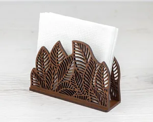 High On Demand Decorative Metal Napkin Holder With Cutout Design Stylish <b>Tissue</b> Stand <b>For</b> Home Office And Cafe Use - Product Image 1