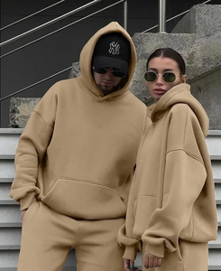 Chándal de gran tamaño de algodón 100% de diseñador, conjunto de chándal deportivo de algodón para hombre, chándal deportivo con logotipo estampado - Product Image 2