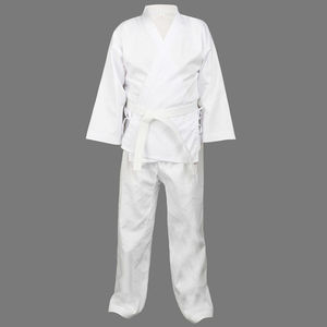 Haute qualité unisexe 100% coton respirant perle armure blanc Judo uniforme adulte Arts martiaux porter 300g léger séchage rapide - Product Image 5