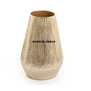 งานแต่งงานตกแต่งโลหะแจกันดอกไม้ตาราง Ware Handmade ออกแบบผู้ถือดอกไม้ขนาดที่กําหนดเองแจกันดอกไม้หรูหรา - Product Image 4