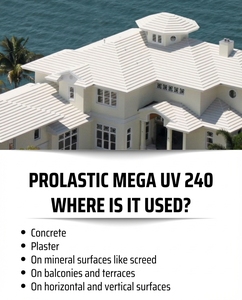 โปรลาสติก เมก้า ยูวี 240 ซีเมนต์อะคริลิก ชนิดสองส่วนผสม ยืดหยุ่น ทนรังสียูวี วัสดุกันซึม - Product Image 2