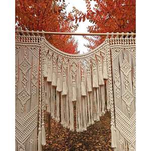 <b>Macrame</b> Wedding Backdrop Hanging Wall <b>Curtain</b> Decor for Wedding Venue Walls - Product Image 2