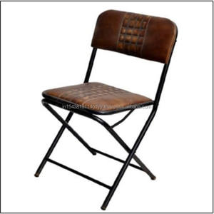 Silla Plegable Moderna con Asiento Acolchado Respaldo Cómodo Silla Ligera con Estructura de Metal con Respaldo y Reposapiés para Sala de Estar - Product Image 1