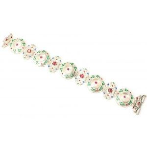 Pulsera de tenis de plata de ley 925 con esmalte fino y diseño estampado, accesorio de moda - Product Image 3