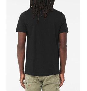 BELLA + CANVAS 3001 - Jersey Tee ras du cou Discount Unisex T-shirt noir personnalisé pour homme - Product Image 4