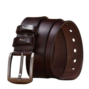 Cinturones de Cuero Vacuno Genuino con Hebillas de Aleación, Cinturón Ajustable con Hebilla Metálica para Uso Casual y Formal - Product Image 2