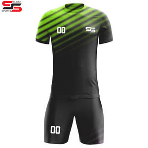 Sublimación personalizada más uniformes de fútbol de gran tamaño camisetas de fútbol equipos cosidos hombres conjuntos con logotipo bordado - Product Image 1