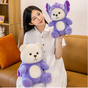 Jolie peluche violette Lena Stitch, douce et lisse à étreindre, donnant une sensation confortable et confortable - Product Image 4