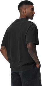 Streetwear T-shirt décontracté 100% coton solide motif avant Logo coupe ample tissu tricoté - Product Image 5