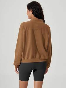 Sudaderas de algodón con cuello tipo embudo y media cremallera para mujer, diseño personalizado, 100% de alta calidad, nuevas, sin reseñas aún, en venta. - Product Image 5