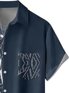 Custom Logo Summer Beach Hawaiian <b>Satin</b> Cotton Short Sleeve Button Down <b>Shirt</b> <b>for</b> <b>Men</b> <b>for</b> Work & Vacation - Product Image 3