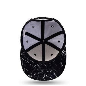 High Quality 6-Panel Snapback <b>Hat</b> Fashionable Hip Hop Unique <b>Black</b>/<b>White</b> Color Blending Custom Logo High Print Made Vietnam - Product Image 5