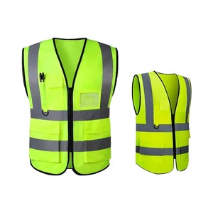 Chaleco de Seguridad Reflectante Antiestático Multicolor de Alta Visibilidad con Protección de Nivel D para Trabajo Nocturno, Corte Holgado - Product Image 4