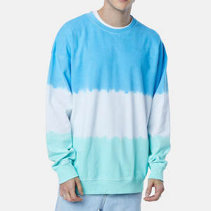 เสื้อสเวตเชิ้ตผู้ชายโอเวอร์ไซส์ทำจากผ้าฝ้ายผ้าคอตตอนพิมพ์ลายไหล่ตกเสื้อสเวตเชิ้ต - Product Image 1