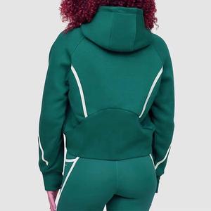 Women's Top Quality Sweat suit 2 Piece <b>Sets</b> Women Custom <b>Embroidery</b> Logo 3D Printing Cotton Blank Pullover and Hoodie <b>Set</b> - Product Image 5